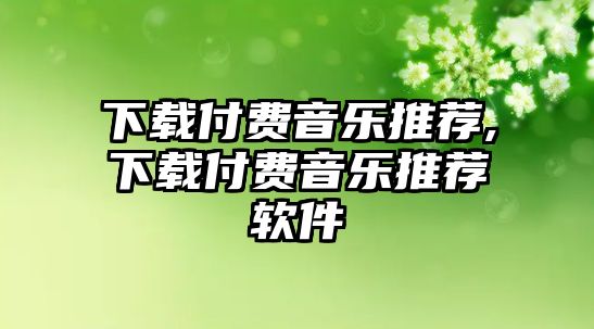 下載付費音樂推薦,下載付費音樂推薦軟件