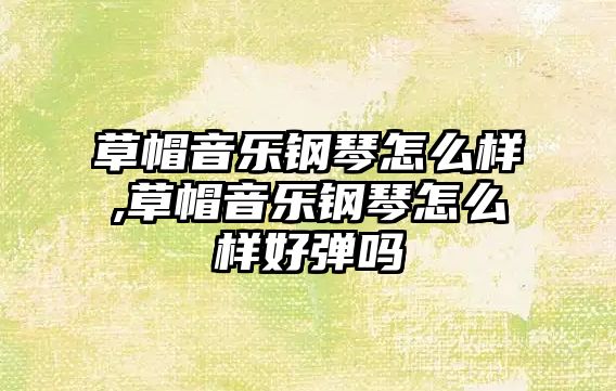 草帽音樂鋼琴怎么樣,草帽音樂鋼琴怎么樣好彈嗎