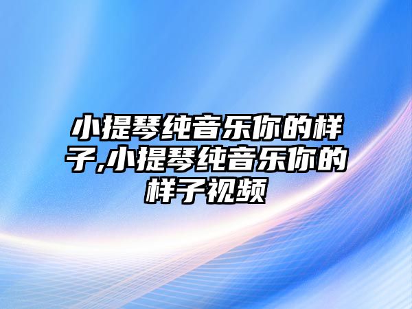 小提琴純音樂你的樣子,小提琴純音樂你的樣子視頻