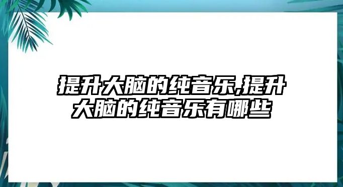 提升大腦的純音樂(lè),提升大腦的純音樂(lè)有哪些