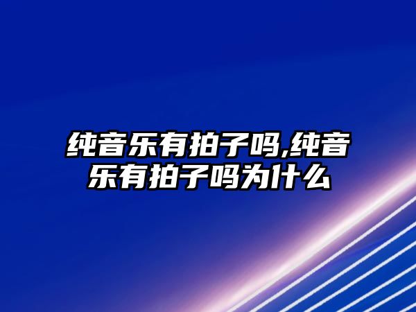 純音樂(lè)有拍子嗎,純音樂(lè)有拍子嗎為什么