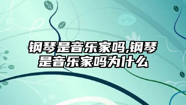 鋼琴是音樂家嗎,鋼琴是音樂家嗎為什么