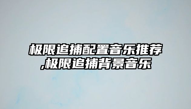 極限追捕配置音樂推薦,極限追捕背景音樂