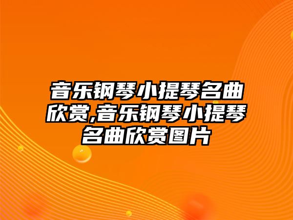 音樂鋼琴小提琴名曲欣賞,音樂鋼琴小提琴名曲欣賞圖片