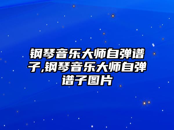 鋼琴音樂(lè)大師自彈譜子,鋼琴音樂(lè)大師自彈譜子圖片