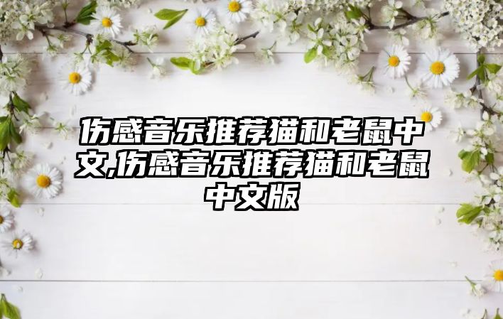 傷感音樂推薦貓和老鼠中文,傷感音樂推薦貓和老鼠中文版