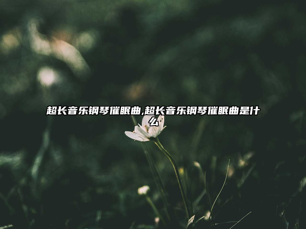 超長(zhǎng)音樂(lè)鋼琴催眠曲,超長(zhǎng)音樂(lè)鋼琴催眠曲是什么