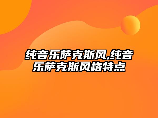 純音樂(lè)薩克斯風(fēng),純音樂(lè)薩克斯風(fēng)格特點(diǎn)