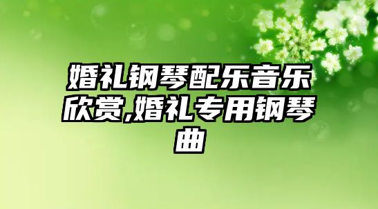 婚禮鋼琴配樂音樂欣賞,婚禮專用鋼琴曲