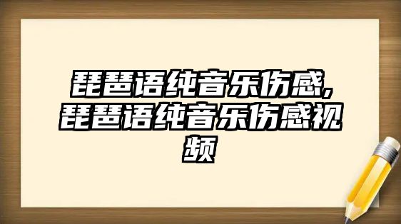 琵琶語純音樂傷感,琵琶語純音樂傷感視頻