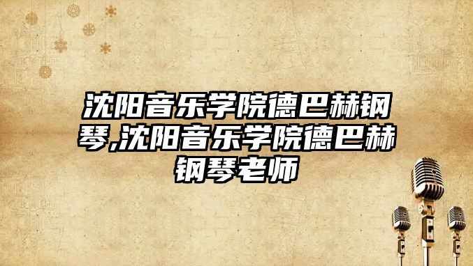 沈陽音樂學院德巴赫鋼琴,沈陽音樂學院德巴赫鋼琴老師