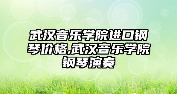 武漢音樂學院進口鋼琴價格,武漢音樂學院鋼琴演奏