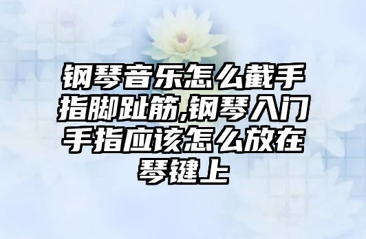 鋼琴音樂怎么截手指腳趾筋,鋼琴入門手指應該怎么放在琴鍵上