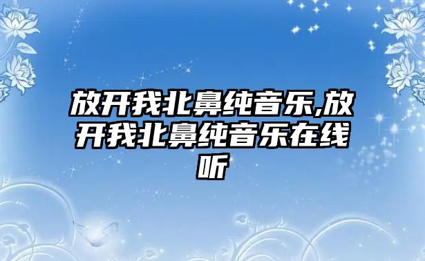 放開我北鼻純音樂,放開我北鼻純音樂在線聽