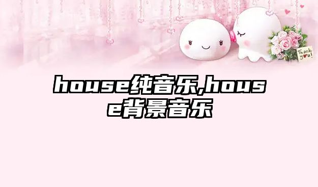 house純音樂,house背景音樂