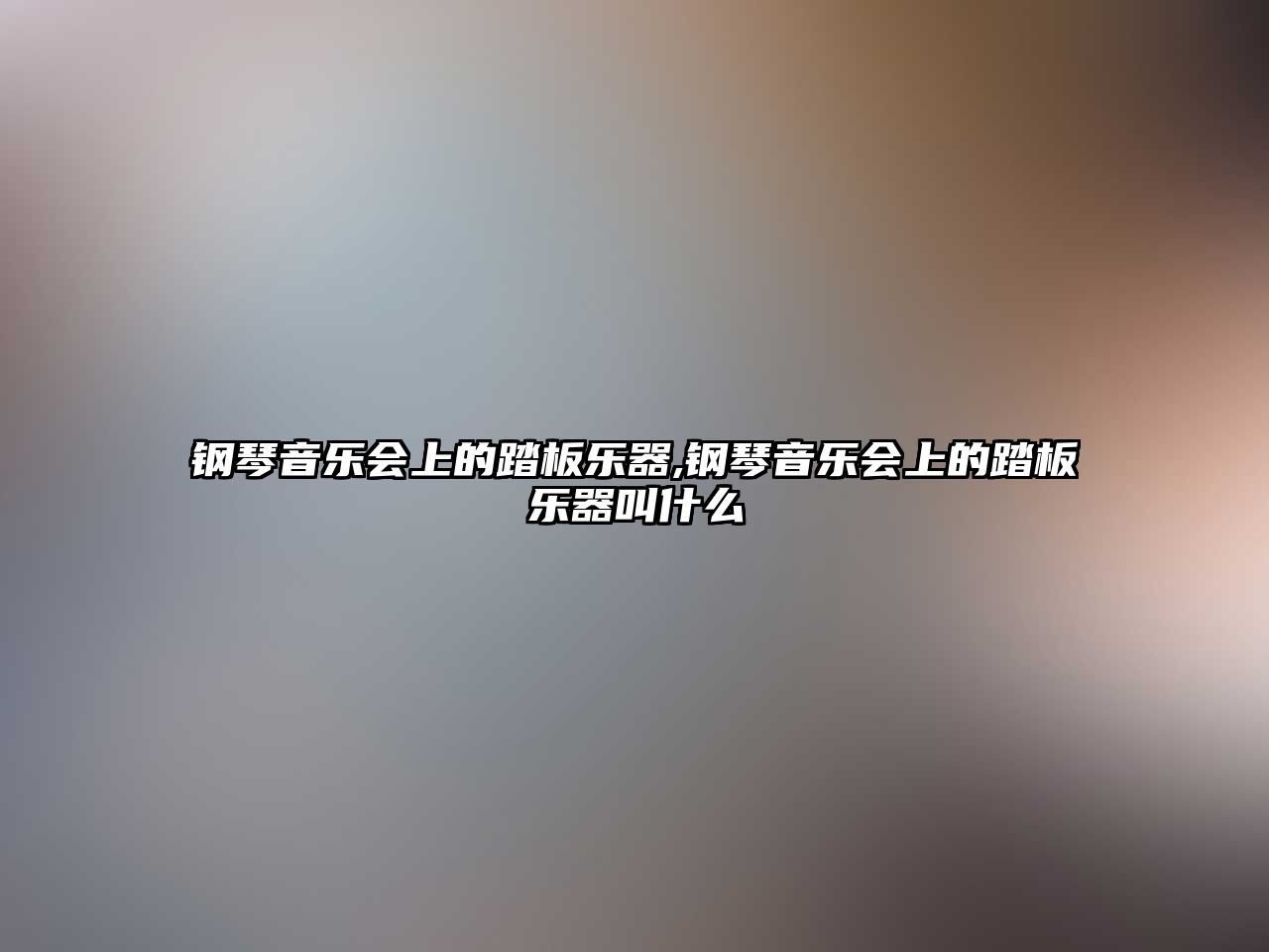 鋼琴音樂會上的踏板樂器,鋼琴音樂會上的踏板樂器叫什么